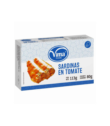 Compremarket | Sardinas en Tomate Vima Foods 113g a Buen Precio