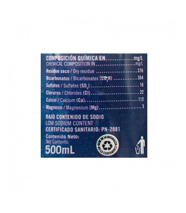 Agua Natural Ciego Montero 500ML