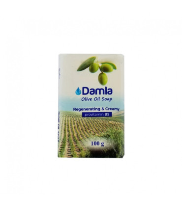 Jabón de aceite de oliva regenerador y cremoso Damla (100 g / 3.53 oz)