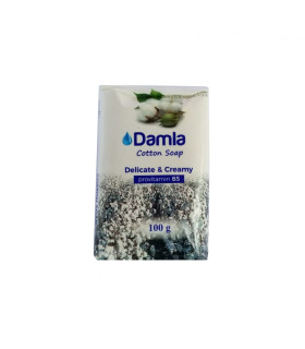 Jabón de algodón delicado y cremoso Damla (100 g / 3.53 oz)