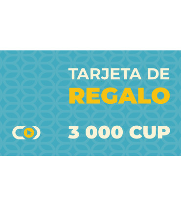 Tarjeta de Regalo 3000 CUP