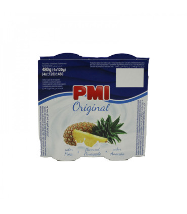 Yogurt de piña PMI Original (4 x 120 g / 4.23 oz)